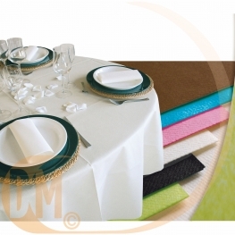 Nappe ronde jetable Air Laid diam 240 cm