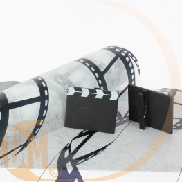 Marque place clap de film en bois par 6 