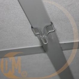 Crochet fixe faux plafond plastique