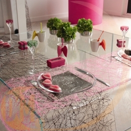 Serviettes de table motif f�te