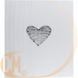 Album photo coeur argent