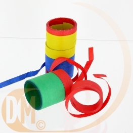 Rouleau de serpentins multicolores