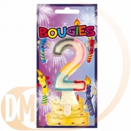 Bougie blister chiffre