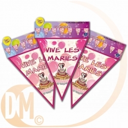 Guirlande fanion vive les mari�s