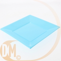 Assiettes plastiques carr�es 18x18cm (12)