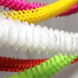 Guirlande boa en papier