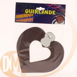 Guirlande de coeurs �vid� en papier