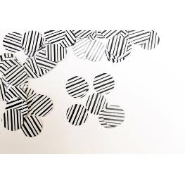 Confettis de table th�me z�bre et bois