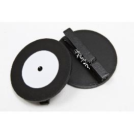Disque musique 33 tours sur pince bois (x2)