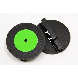 Disque musique 33 tours sur pince bois (x2)