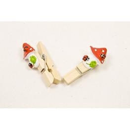 Pince d�co champignion (x6)