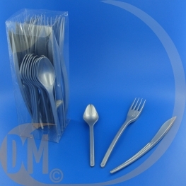 Couverts plastique couleur 30 pi�ces