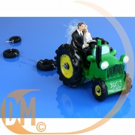 Couple de mari�s tracteur
