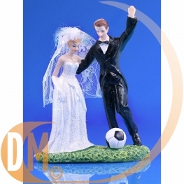 Figurine couple de mari�s foot
