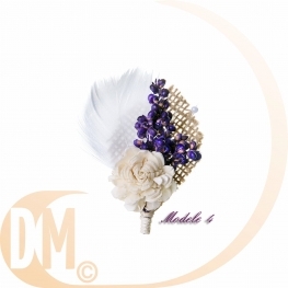 Boutonni�re avec bouquet de fleur par 2