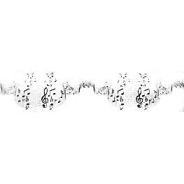 Chemin de table notes de musique