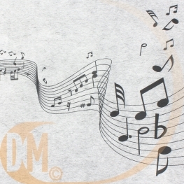 Chemin de table notes de musique