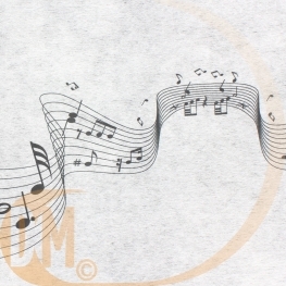 Chemin de table notes de musique