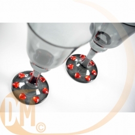 Strass coeur autocollant