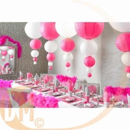 Lampion chinois en couleur 30cm (x2)