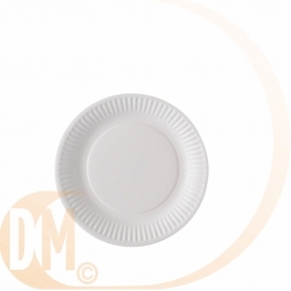 Assiettes en carton blanches par 100