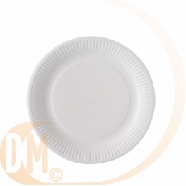 Assiettes en carton blanches par 100