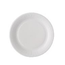 Assiettes en carton blanches par 100