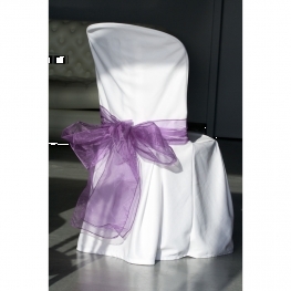 rubans ourl�s en organdi pour d�coration de chaise x2