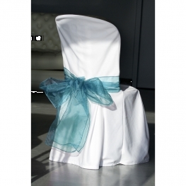 rubans ourl�s en organdi pour d�coration de chaise x2