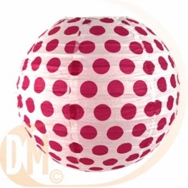 Lampion chinois en papier � pois