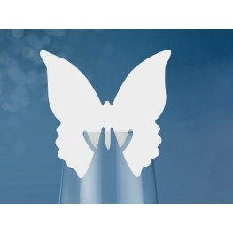 Papillon marque place pour verre par 10