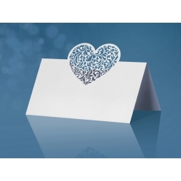 Marque place Coeur pour la table par 10