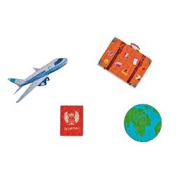 Confetti de table Voyage par 16