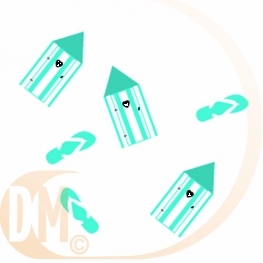 Confetti de table La plage par 16