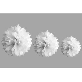 Pompons en papier de soie