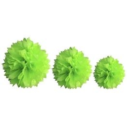 Pompons en papier de soie