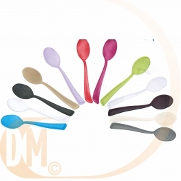 Cuill�re en plastique eco de couleur par 50