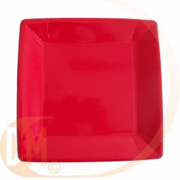 Assiette carton carr�e par 10