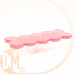 Pot de confiture cristal couvercle fushia par 10