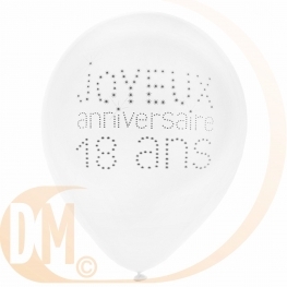 Ballon Anniversaire par 8