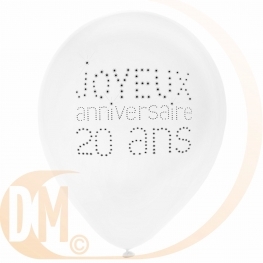 Ballon Anniversaire par 8