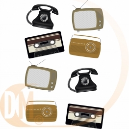 Confetti de table vintage par 16