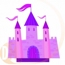 Centre de table chateau chevalier ou princesse