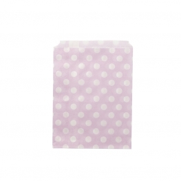 Sachet papier Pois Blancs (x24)