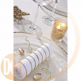 Cordon papier m�tallis� arm�