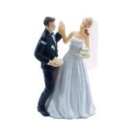 Couple de mari�s fantaisie part du gateau