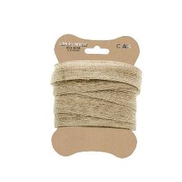 Ruban Jute Naturelle sur carton