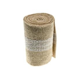 Toile de Jute avec dentelle 