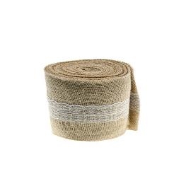 Toile de Jute avec dentelle 