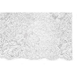 Ruban dentelle coton blanc